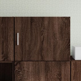 Mobile A Parete Rovere Marrone 50x42,5x40 Cm Legno Multistrato /