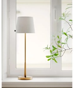 ByRydens 4002740-6501 - Lampada da tavolo LUMI 1xE27/8W/230V bianco/oro 68,5 cm