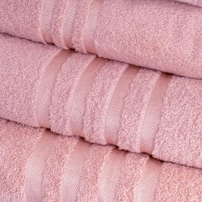 Asciugamano tipo terry rosa in cotone 70x140 cm Simple – Casa Selección