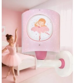 Dalber 60919 - Lampada da parete per cameretta PRINCESS DANCE 1xE27/15W/230V rosa