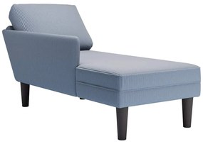 Sdraio Con Cuscino Destro İn Velluto A Coste Blu /