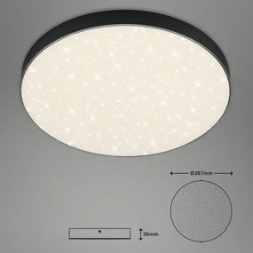 Briloner 7075-415 - Plafoniera LED STAR SKY LED/24,5W/230V diametro 38 cm nero