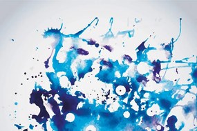 Carta da parati – Acquerello blu in stile astratto