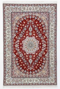 Isfahan Tappeto 170x110 (Iran) Annodato A Mano