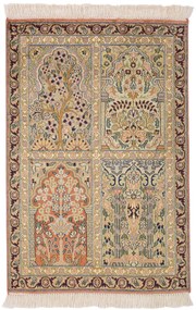 Cashmere Silk Tappeto 60 x 90 (Indian) Annodato A Mano