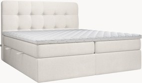 Letto boxspring fatto a mano con contenitore Space, H2