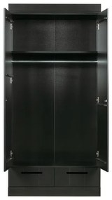 Armadio in pino nero 94x195 cm Connect - WOOOD