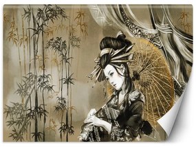 Carta Da Parati, Ombrello di geisha come dipinto