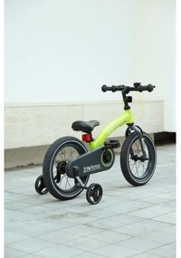 QPlay - Bicicletta bambini 14" MINIBY 3in1 verde