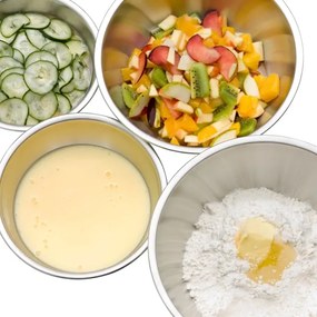 WMF - Set di ciotole da cucina 4pz GOURMET acciaio inossidabile