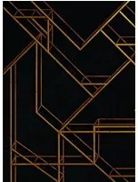 Coordonne Wandbild L Geometric - Black