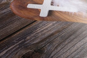 Stampa su tela – Croce su sfondo di legno
