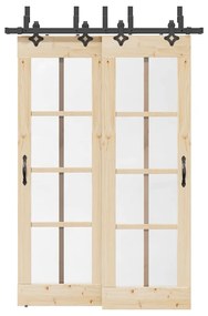 Kit Di Binari Per Porte Scorrevoli 152,5 Cm Acciaio Nero /