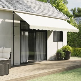Tessuto Di Ricambio Per Mantovana Da Tenda Strisce Crema 4 M /