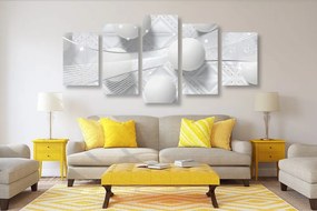 Quadri 5 pezzi – Lusso bianco