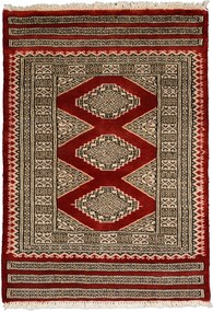 Bokhara Tappeto orientale 60x90 Rosso (Pakistan) Annodato A Mano