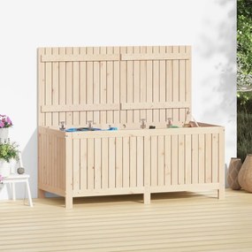Contenitore Da Giardino 147x68x64 Cm İn Legno Massello Di Pino /
