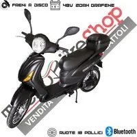 Bici Elettrica Scooter Velocipede Vitale NJT-007 250W 20Ah 48V Batteria a Grafene colore Nero Opaco Matt