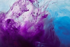 Carta da parati – Magica astrazione viola-blu