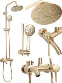 Set doccia Rea Luis Gold Brush