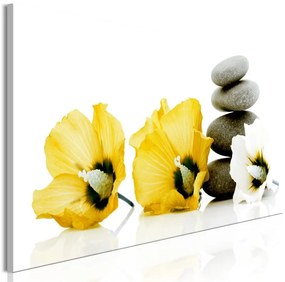 Quadro Calm Mallow (1 Part) Narrow Yellow  Colore Giallo, Dimensioni e Misure 120x40