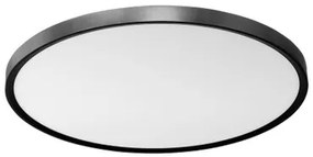 Plafoniera LED Rotonda 50W Slim CCT Bianco Variabile Ø600mm IP20 - Nera