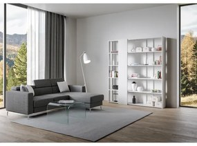 Libreria 178x204h cm a parete in legno Bianco frassino - KATO D