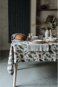 Tovaglia di lino 140x140 cm Golden Fall - Linen Tales