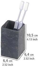 WENKO 17920100 - Bicchiere SLATE ROCK 6,4x10,5 cm antracite