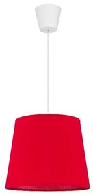 Duolla - Lampadario a sospensione con filo SOLO 1xE27/40W/230V diametro 24 cm rosso