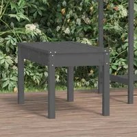 Panca da Giardino Grigia 80x44x45 cm Legno Massello di Pino 823999