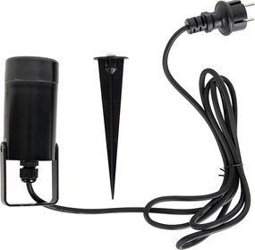 Faretto orientabile nero IP65 - Solo Eco