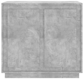 Credenza grigio cemento 80x34x75 cm in legno multistrato