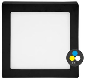 Ecolite LED-CSQ-CCT/18W/CR - Plafoniera LED RAFA 18W/230V nera