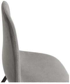 Sedie da pranzo in set grigio chiaro in imbottito 4 pz Minka – Marckeric