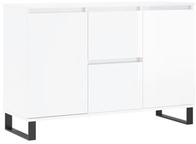 Credenza bianco lucido 104x35x70 cm in legno multistrato