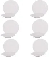 Servizio 12 pezzi tavola porcellana Seraphine bianco