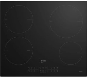 Beko HII64210MT: Piano a Induzione, 4 Zone, 60 cm. Colore del prodotto: Nero, Posizionamento dell'apparecchio: Da incasso, Dimensione della larghezza