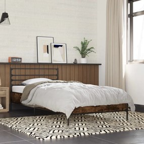Giroletto Rovere Fumo 90x190 Cm İn Legno Multistrato E Metallo /