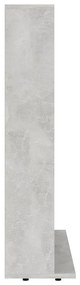 Armadio porta cd grigio cemento 102x23x89,5 cm in truciolato