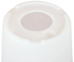 Vaso Illuminabile Tondo Ø33 H90cm, E27 Colore Bianco