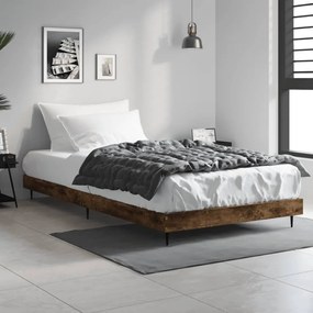 Giroletto Senza Materasso Rovere Fumo 100x200 Cm İn Truciolato /