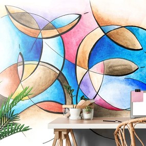 Carta da parati – Disegno astratto di forme