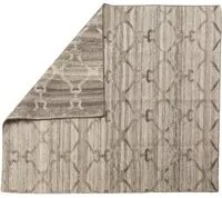 Tappeto moderno Detroit, stile kilim, 100% cotone, grigio, 150x100cm