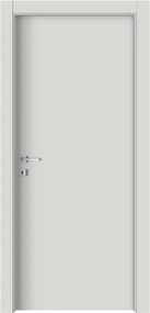 Porta interna a battente Chalk in MDF laccato colore grigio, L 80 x H 210 cm, apertura reversibile