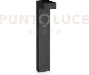 Sirio paletto led 3000k 13w  1100 lm ip65 h60cm nero