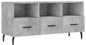 Mobile porta tv grigio cemento 102x36x50 cm legno multistrato