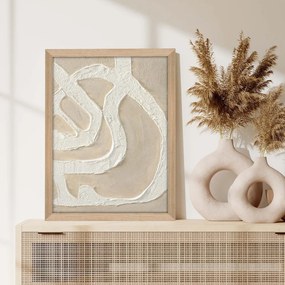 Quadro dipinto a mano 32,5x42,5 cm Raw organic - Malerifabrikken