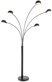 Globo 58228NB - Lampada con piedistallo SEYMOUR 5xE14/40W/230V nero