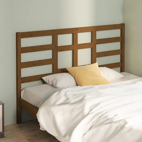 Testiera Per Letto Ambra 126x4x104 Cm İn Legno Massello Di Pino /